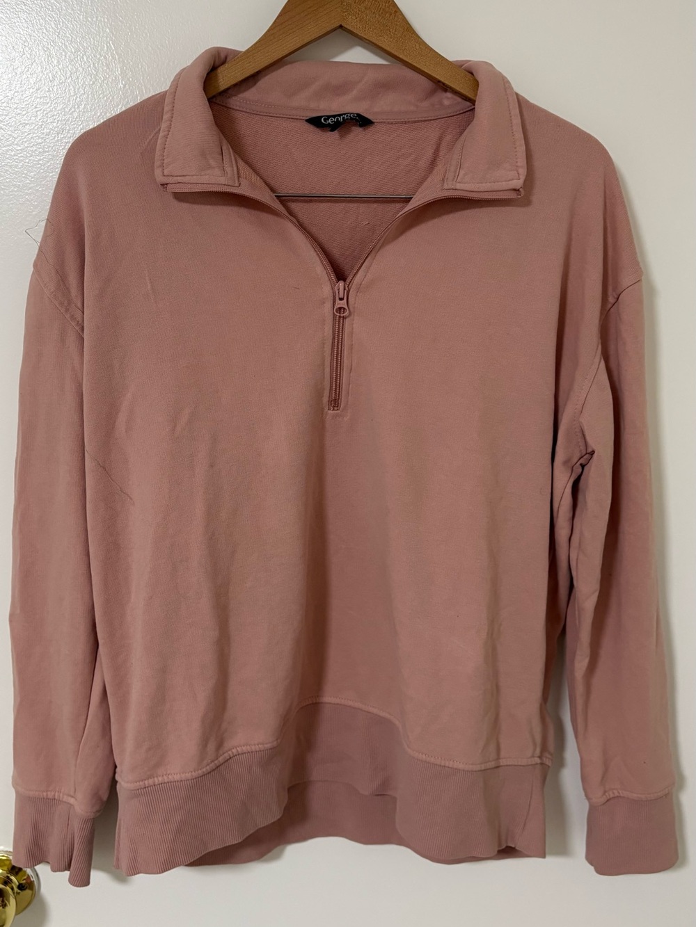 George Lightweight Pullover in Dusty Pink